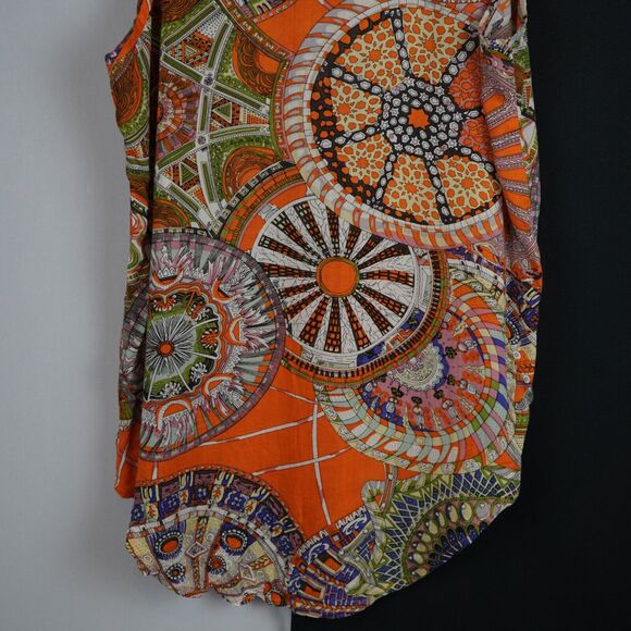 Colorful PIKO 1988 Rayon Women's Tank Top Size S/M Style T2235 Art to Wear - Picture 4 of 14